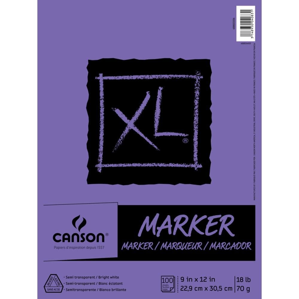 Canson XL Marker Paper Pad 9"X12" canson marker pad 9by12 100sheets Canson XL Marker Paper Pad 9"X12"