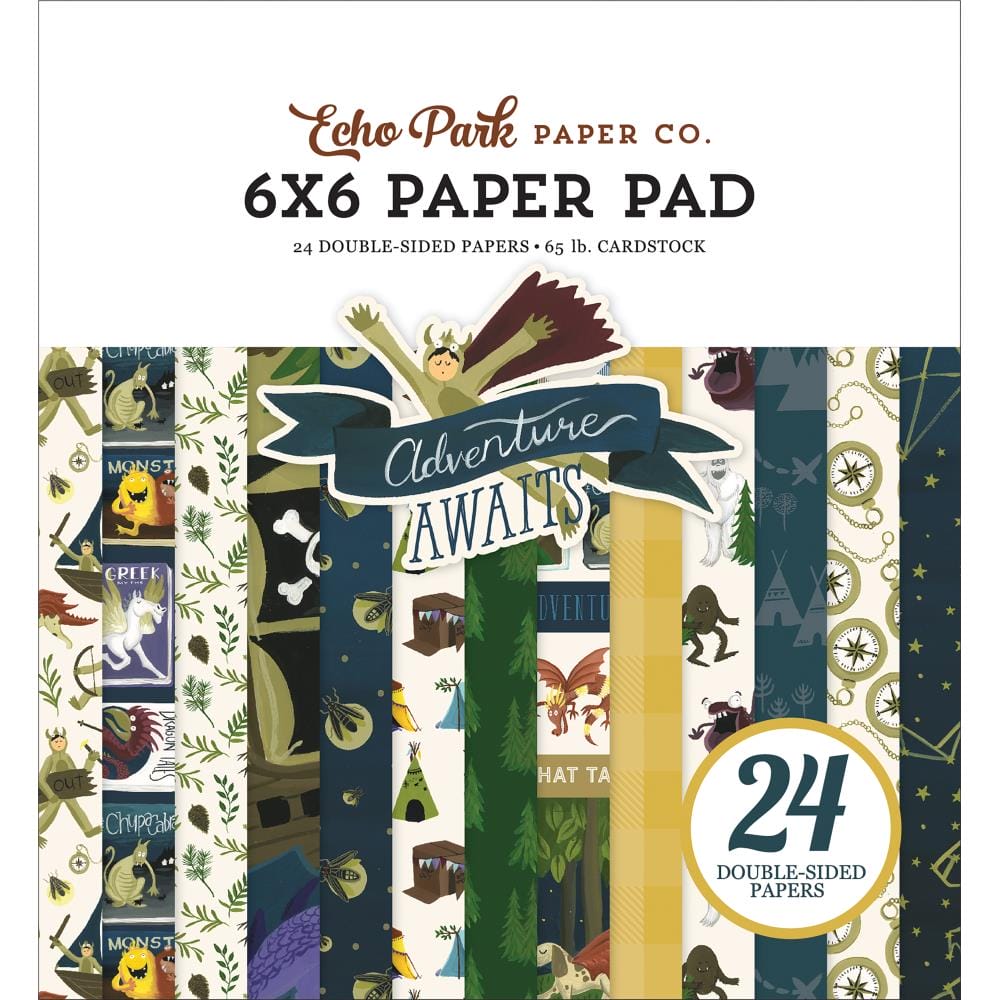 EchoPark paper pad - Adventure Awaits (6by6 inch) echo park paper pack adveture awaits EchoPark paper pad - Adventure Awaits (6by6 inch)