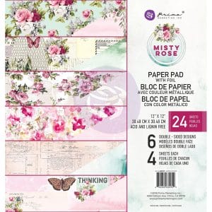 Prima - Misty Rose - 12x12 Paperpack (24 double sided sheets)