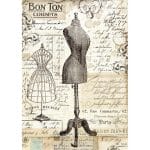 Stamperia Rice Paper A4 - Vintage Mannequin