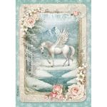 Stamperia Rice Paper A4 - Unicorn