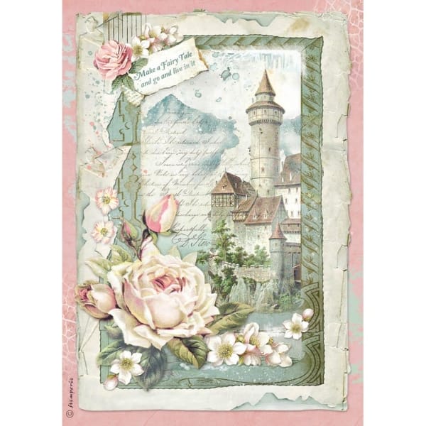 Stamperia Rice Paper A4 - Castle Fantasy
