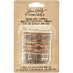Tim Holtz ideaology Design Tape 4/Pkg - Dapper