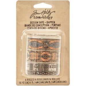 Tim Holtz ideaology Design Tape 4/Pkg - Dapper