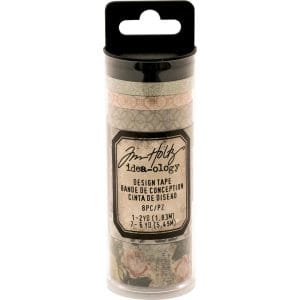 Tim Holtz ideaology Design Tape 8/Pkg - Rose