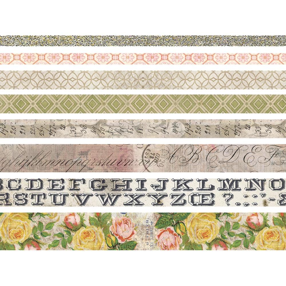 Tim Holtz ideaology Design Tape 8/Pkg - Rose timholtz Washi tape TH93354 rose 1 timholtz_Washi_tape_TH93354_rose_1