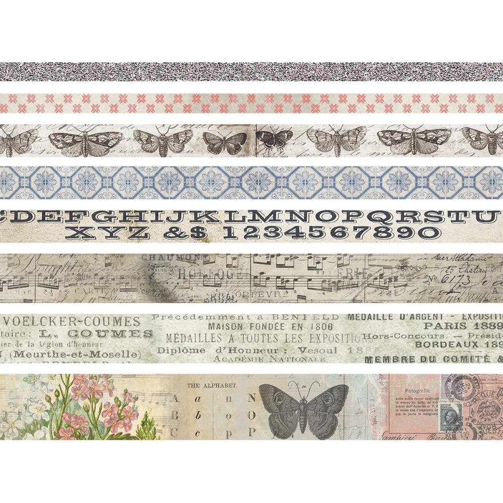 Tim Holtz ideaology Design Tape 8/Pkg - Butterfly timholtz Washi tape TH93356 butterfly 1 timholtz_Washi_tape_TH93356_butterfly_1