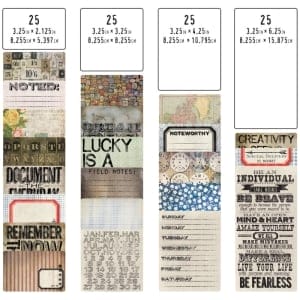 Tim Holtz Idealogy Pocket Cards 100/Pkg