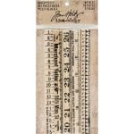 Tim Holtz Idealogy Wooden Ruler Pieces 5/Pkg