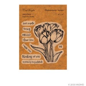 CrafTangles Photopolymer Stamps - Just a Note
