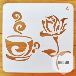 Stencil - Coffee (5 by 5 inch)