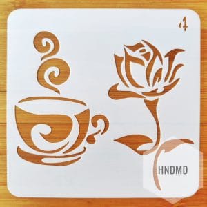 Stencil - Coffee (5 by 5 inch)