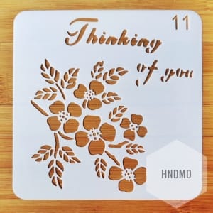 Stencil - Thinking of You (5 by 5 inch)