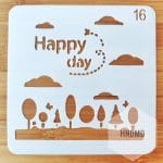 Stencil - Trees (5 by 5 inch)