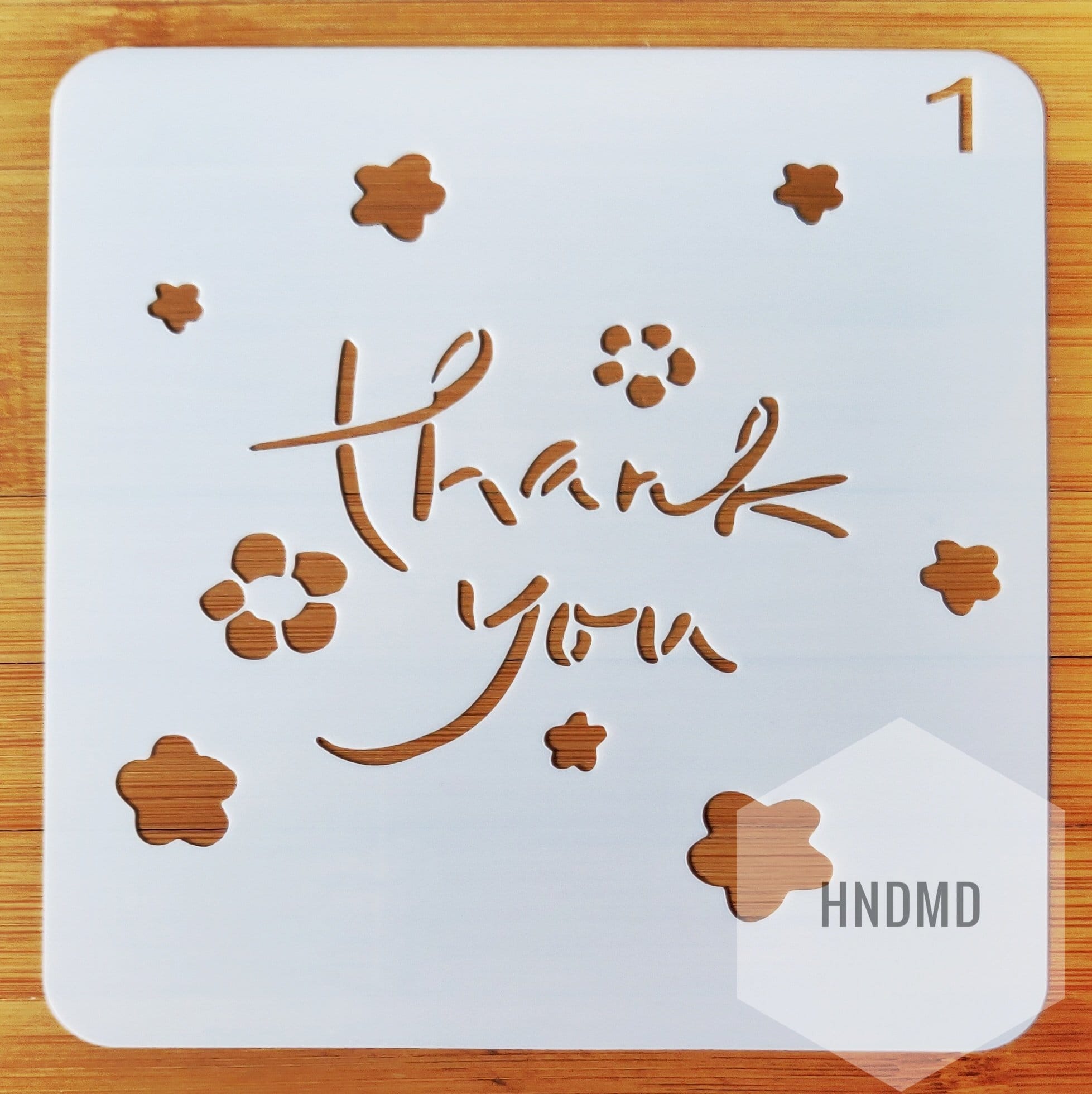 Stencil - Thank You (5 by 5 inch) CHCS 99 1 stencil thank you Stencil - Thank You (5 by 5 inch)
