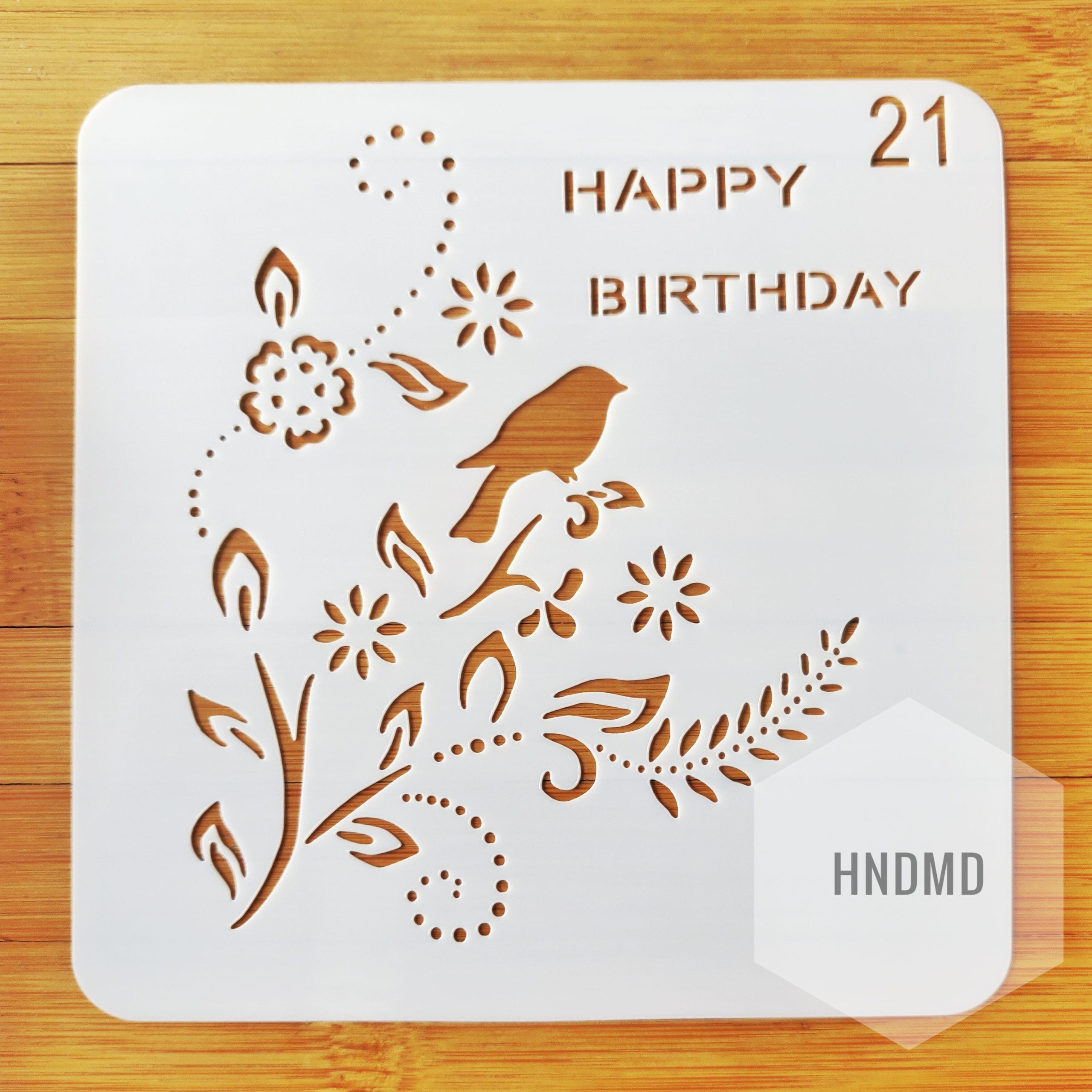 Stencil - Floral Branch (5 by 5 inch) CHCS 99 21 stencil floral scaled Stencil - Floral Branch (5 by 5 inch)