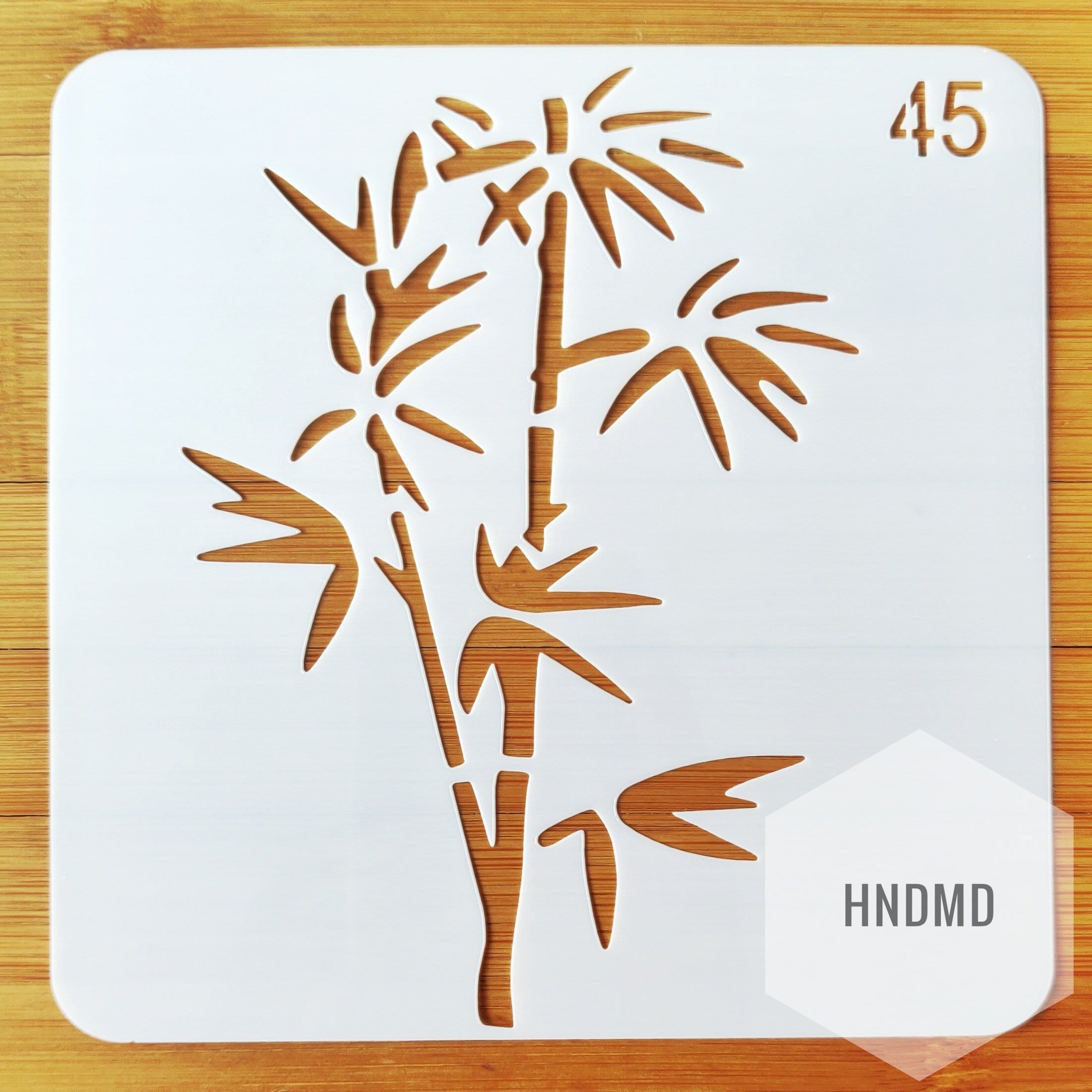 Stencil - Bamboo (5 by 5 inch) CHCS 99 45 stencil bamboo Stencil - Bamboo (5 by 5 inch)