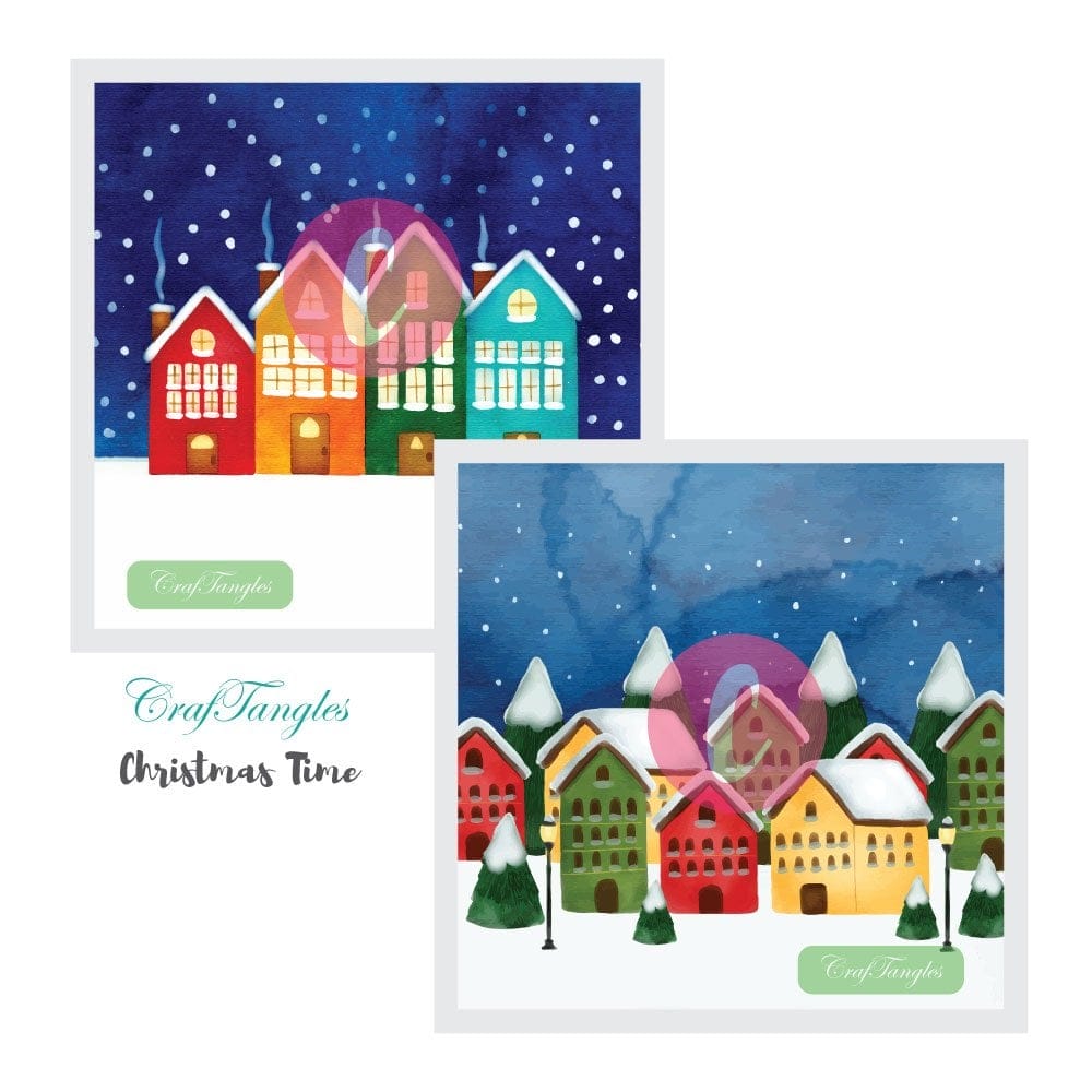 CrafTangles Decoupage Paper Pack - Christmas Time (12 by 12 inch) - 4 sheets Christmas Time Decoupage 12x12 3 and 4 Christmas-Time--Decoupage-12x12-3-and-4