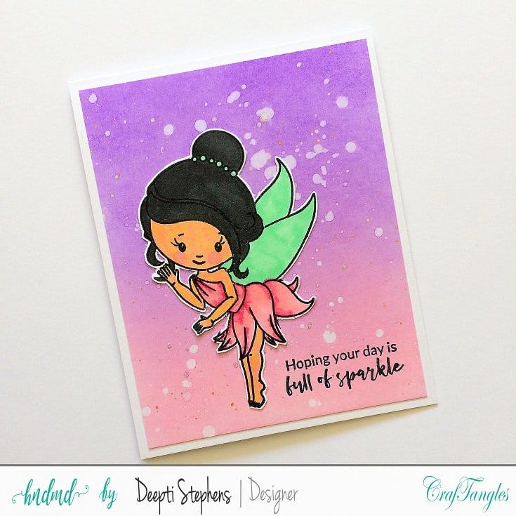 CrafTangles Photopolymer Stamps - Fairies Deepti Cards Fairy Deepti_Cards_Fairy