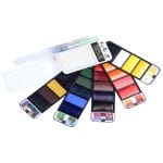 Hakims Watercolors  travelling Pan (Set of 25)