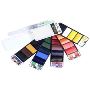 Hakims Watercolors travelling Pan (Set of 25)