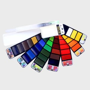 Hakims Watercolors travelling Pan (Set of 42)