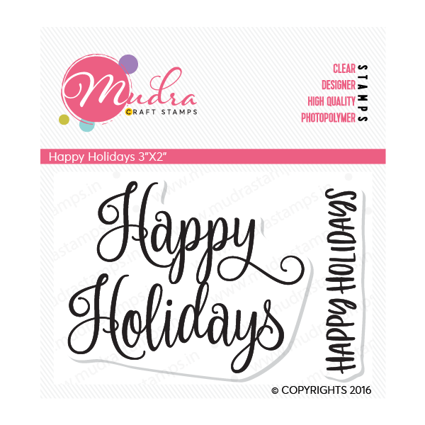 Mudra Craft Stamps - Happy Holidays