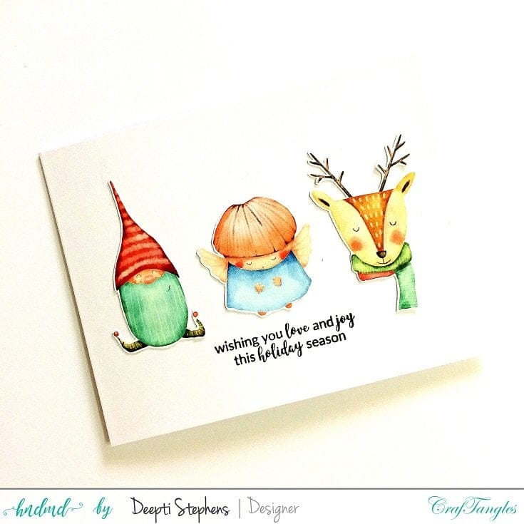 CrafTangles Photopolymer Stamps - Happy Holidays Happy Holidays Stamp 2 Happy_Holidays_Stamp_2