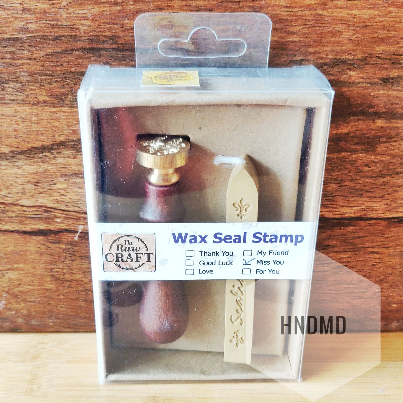 Wax Seal Stamp with single wax stick - Miss you RAVWSS Wax Seal Stamp with single wax stick - Miss you