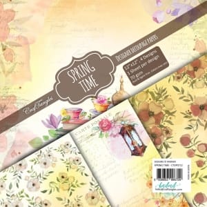 CrafTangles Decoupage Paper Pack - Spring Time (12 by 12 inch) - 4 sheets