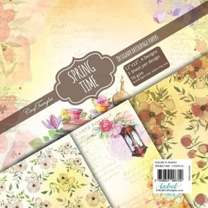 CrafTangles Decoupage Paper Pack - Spring Time (12 by 12 inch) - 4 sheets