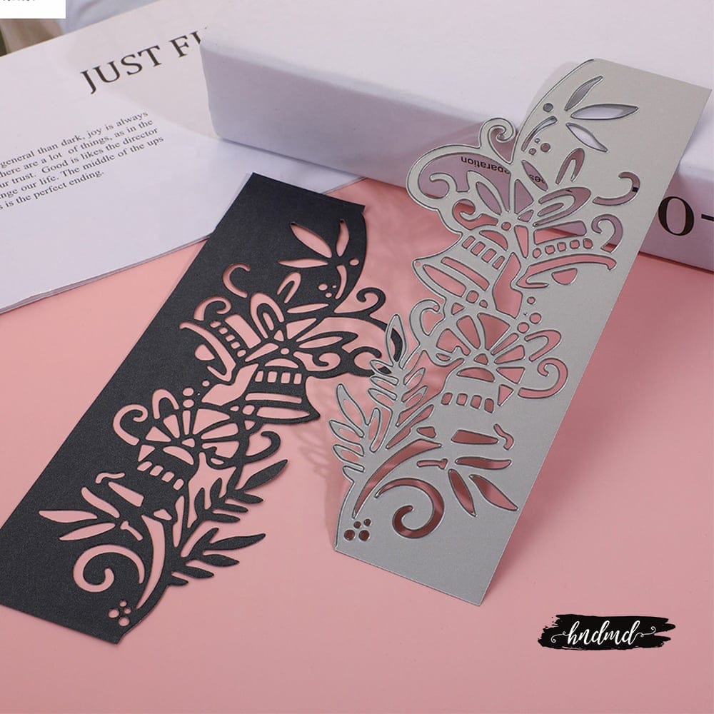 Steel Border Dies - Floral Edge with Bells XY042 steel cutting dies CraftAdda 1 XY042_steel_cutting_dies_CraftAdda_1