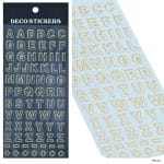 Metallic Copper Alphabet Stickers (ZW-A-1)
