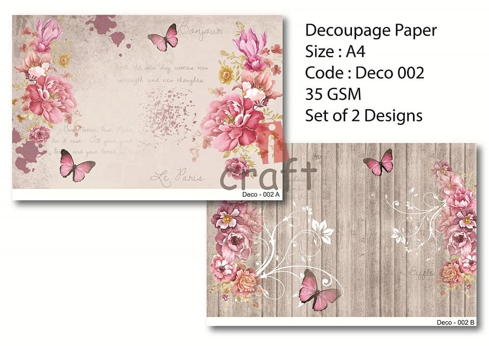 Rice Paper Pack A4 - Deco 002