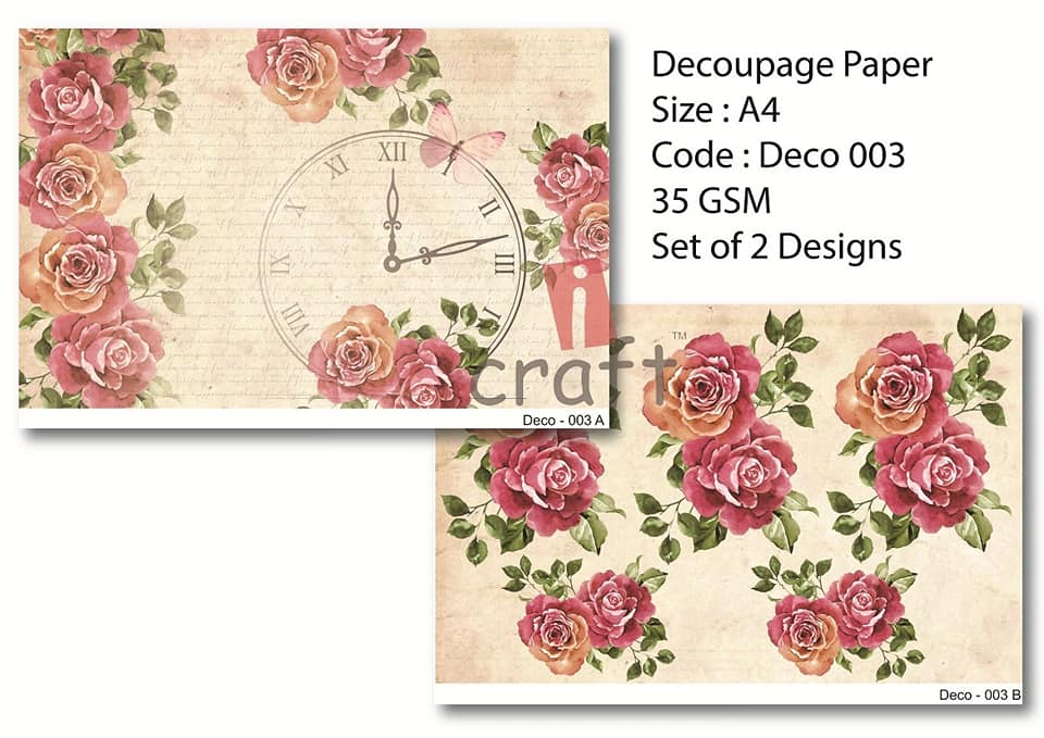 Rice Paper Pack A4 - Deco 003