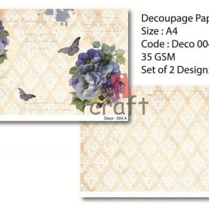 Rice Paper Pack A4 - Deco 004