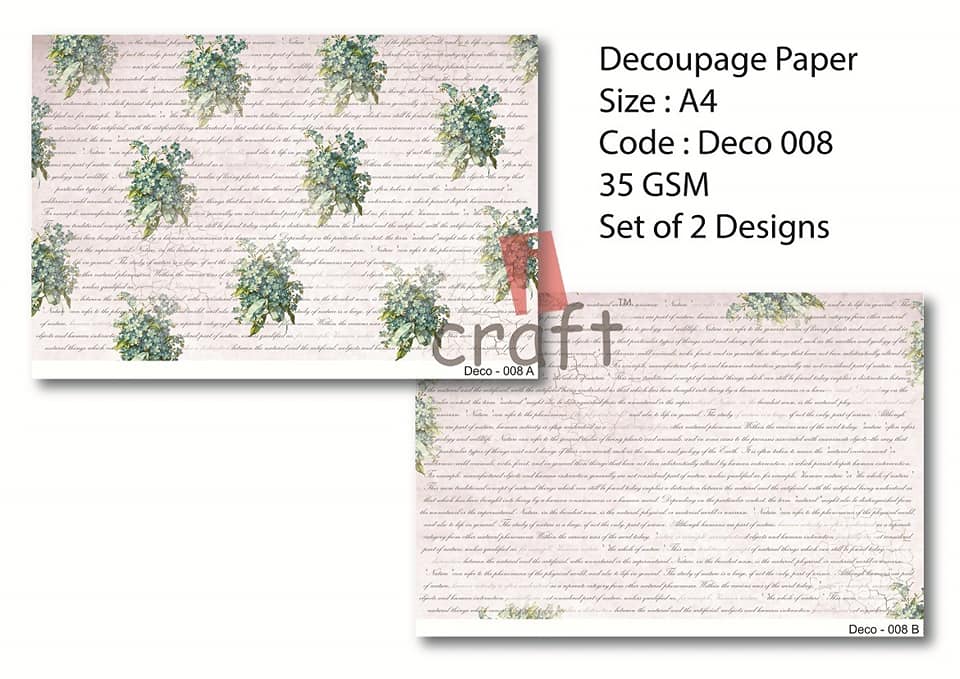 Rice Paper Pack A4 - Deco 008