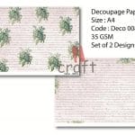 Rice Paper Pack A4 - Deco 008