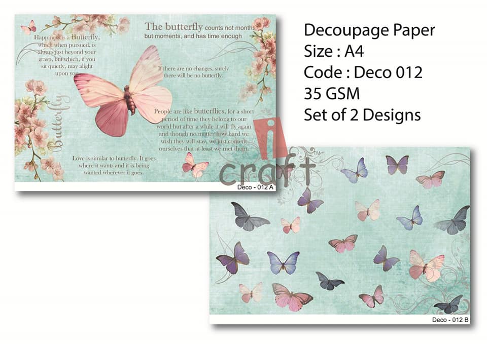 Rice Paper Pack A4 - Deco 012