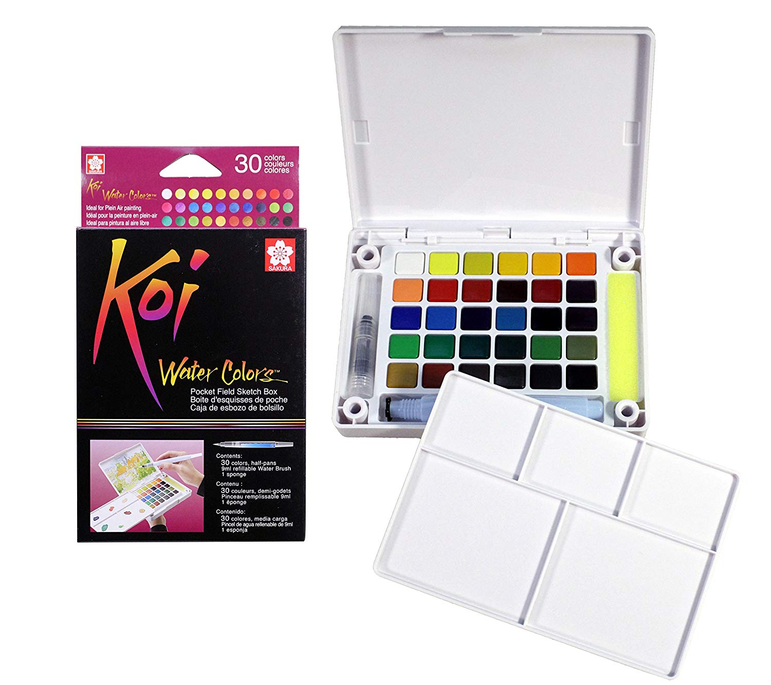 Sakura Koi Pocket Field Sketch Box - 30 Shades sakura koi Watercolor 30 Sakura Koi Pocket Field Sketch Box - 30 Shades