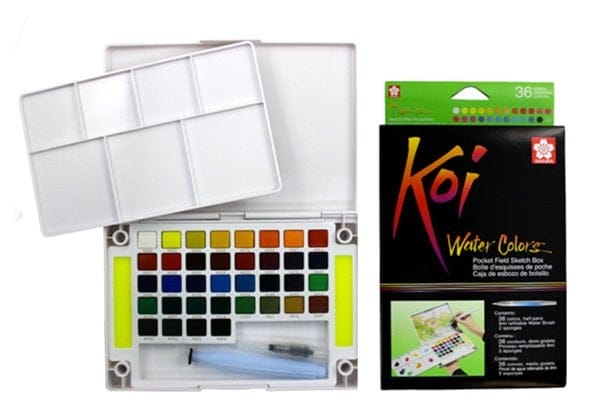 Sakura Koi Pocket Field Sketch Box - 36 Shades sakura koi Watercolor 36 Sakura Koi Pocket Field Sketch Box - 36 Shades