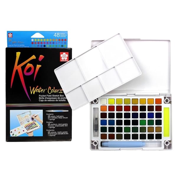 Sakura Koi Pocket Field Sketch Box - 48 Shades