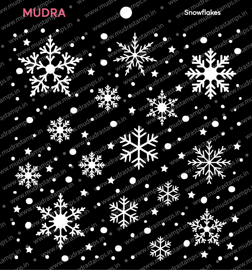 Mudra Stencils - Snowflakes