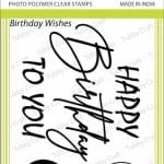 Tubby Photopolymer Clear Stamps - Birthday Wishes