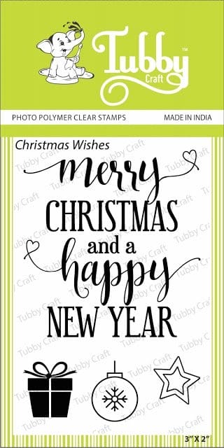 Tubby Photopolymer Clear Stamps - Christmas Wishes