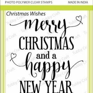 Tubby Photopolymer Clear Stamps - Christmas Wishes