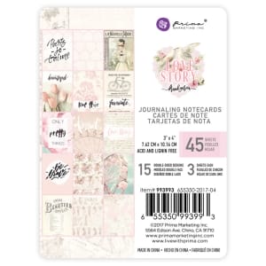 Prima - Love Story - 3 x 4 Journaling Cards