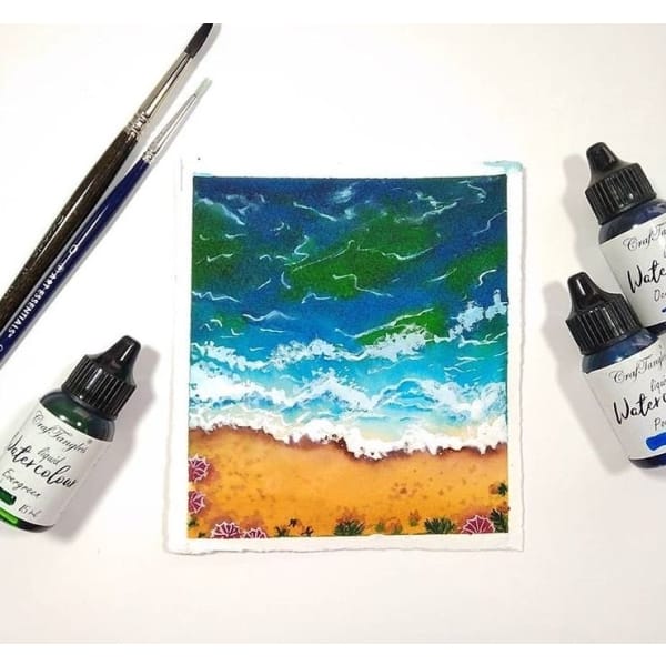 BeachWatercolorpainting