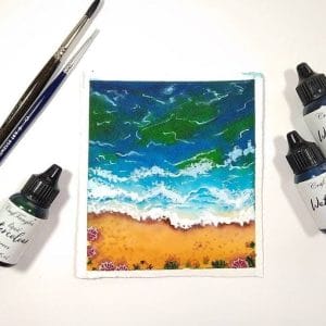 BeachWatercolorpainting