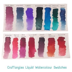 CrafTangles Liquid Watercolour Swatch 1